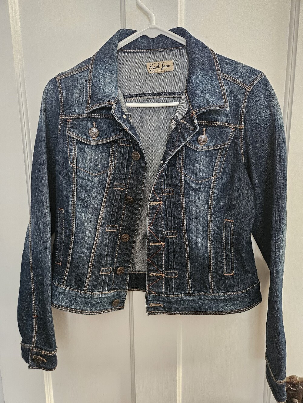 Earl Jeans Blue Faded Denim Jacket